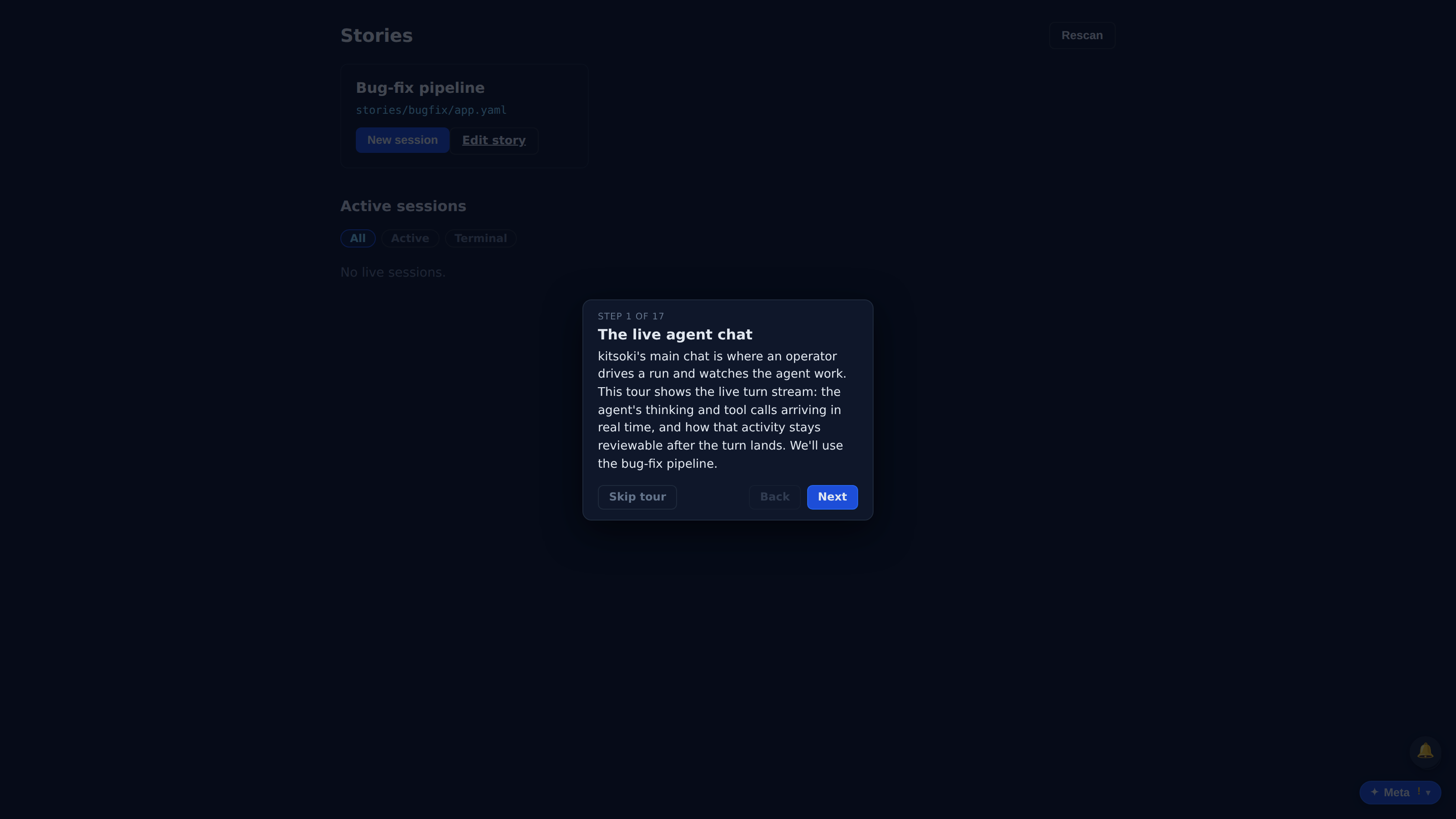Live agent streaming in chat — demo poster