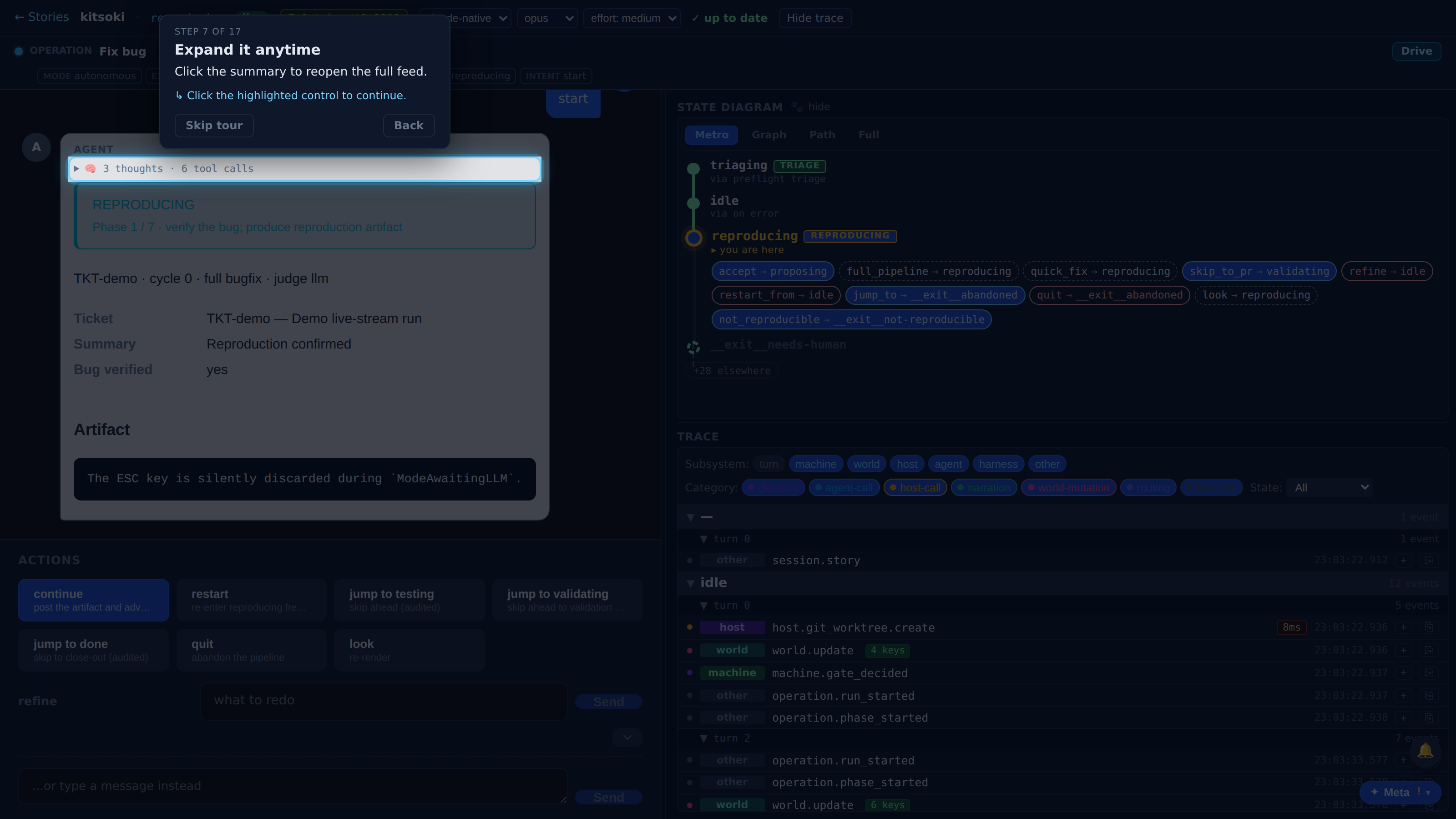 Expand it anytime — screenshot