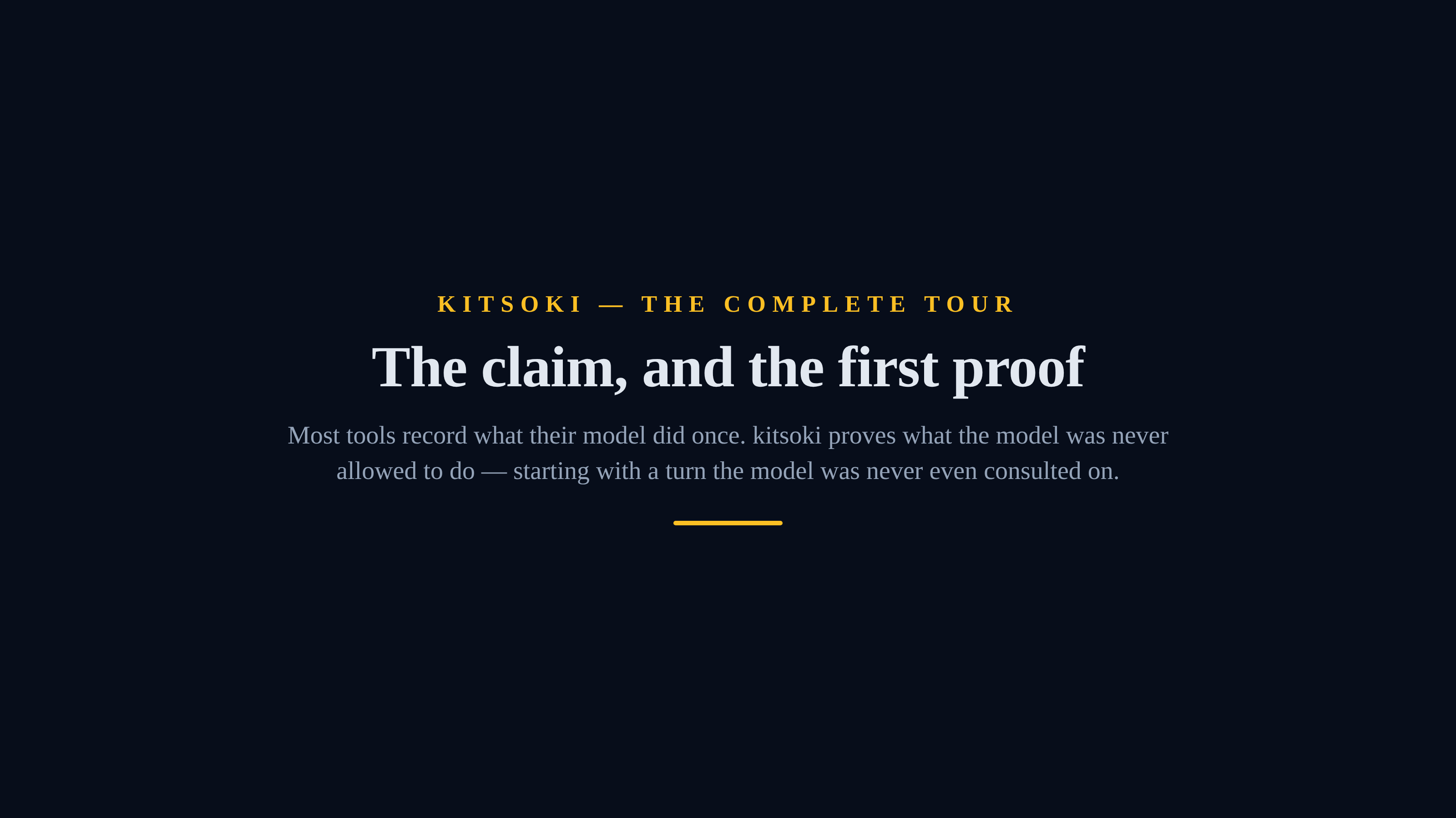 The complete product tour — demo poster