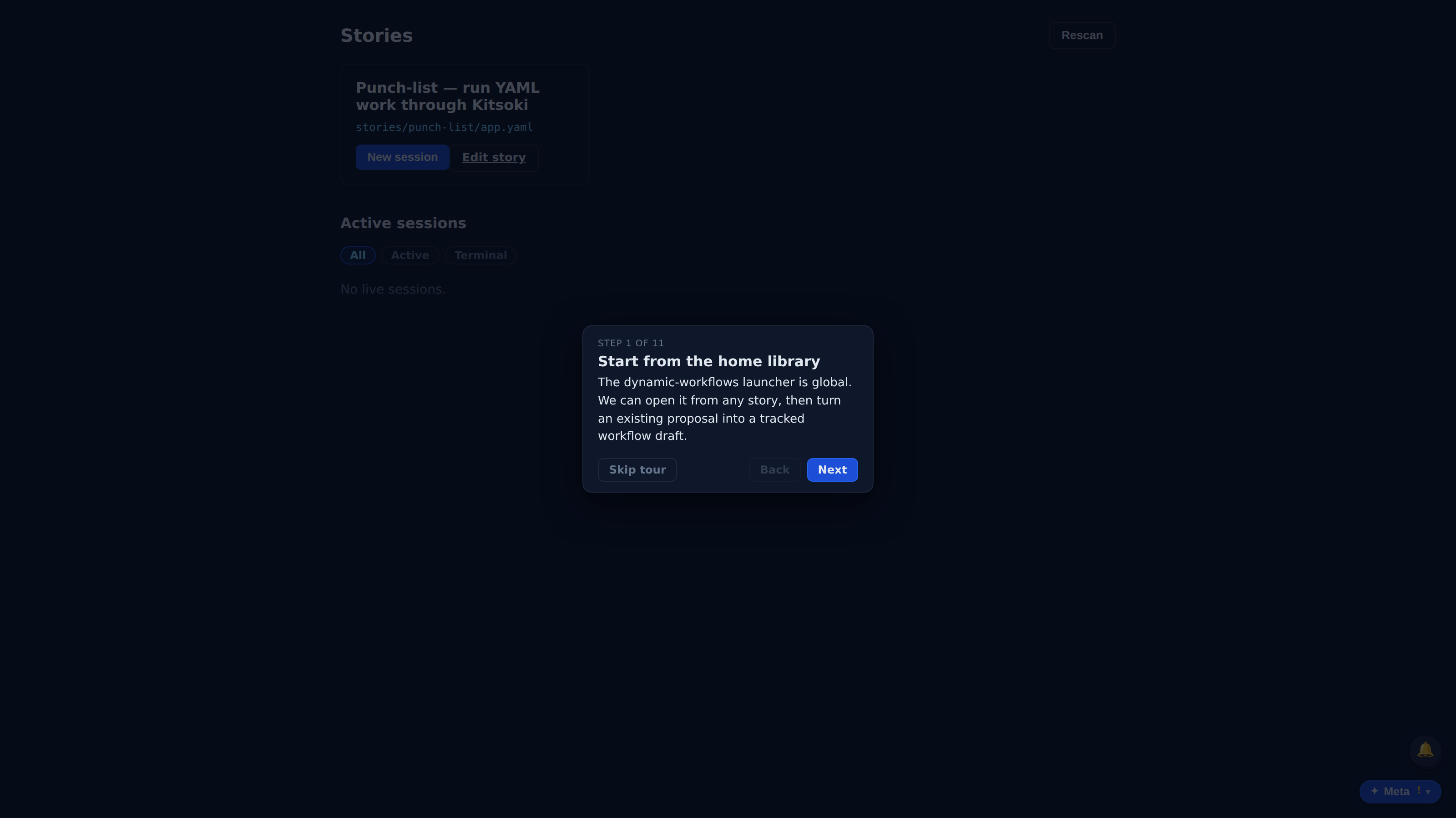Dynamic workflows — demo poster