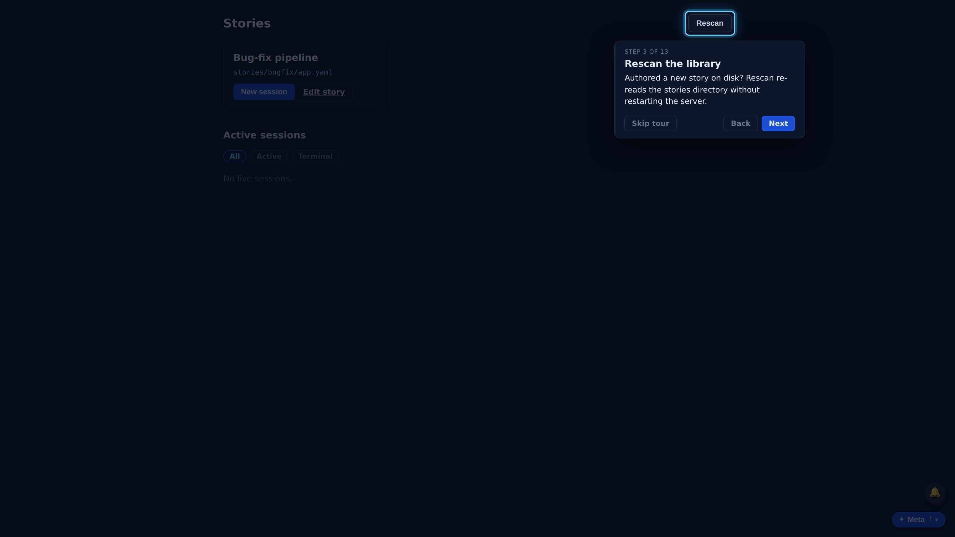 Rescan the library — screenshot