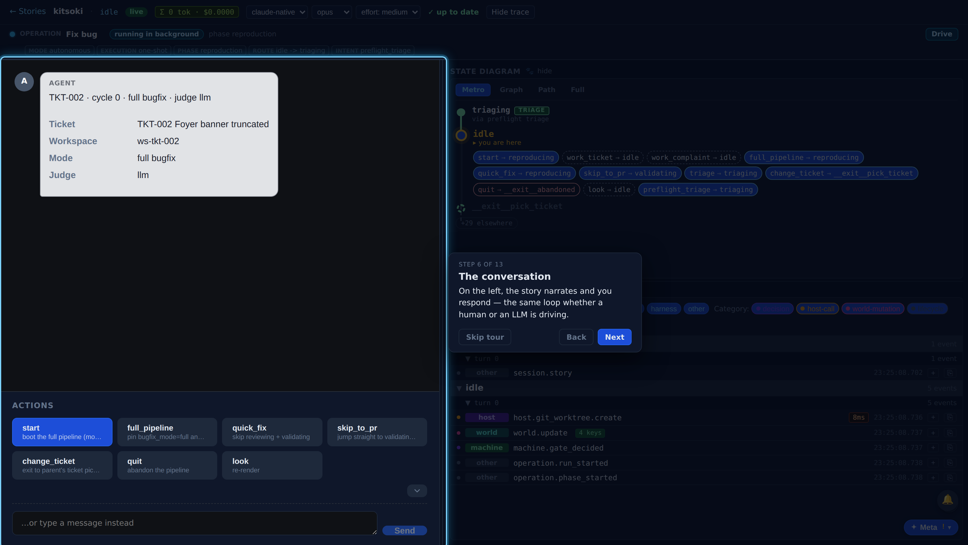 The conversation — screenshot
