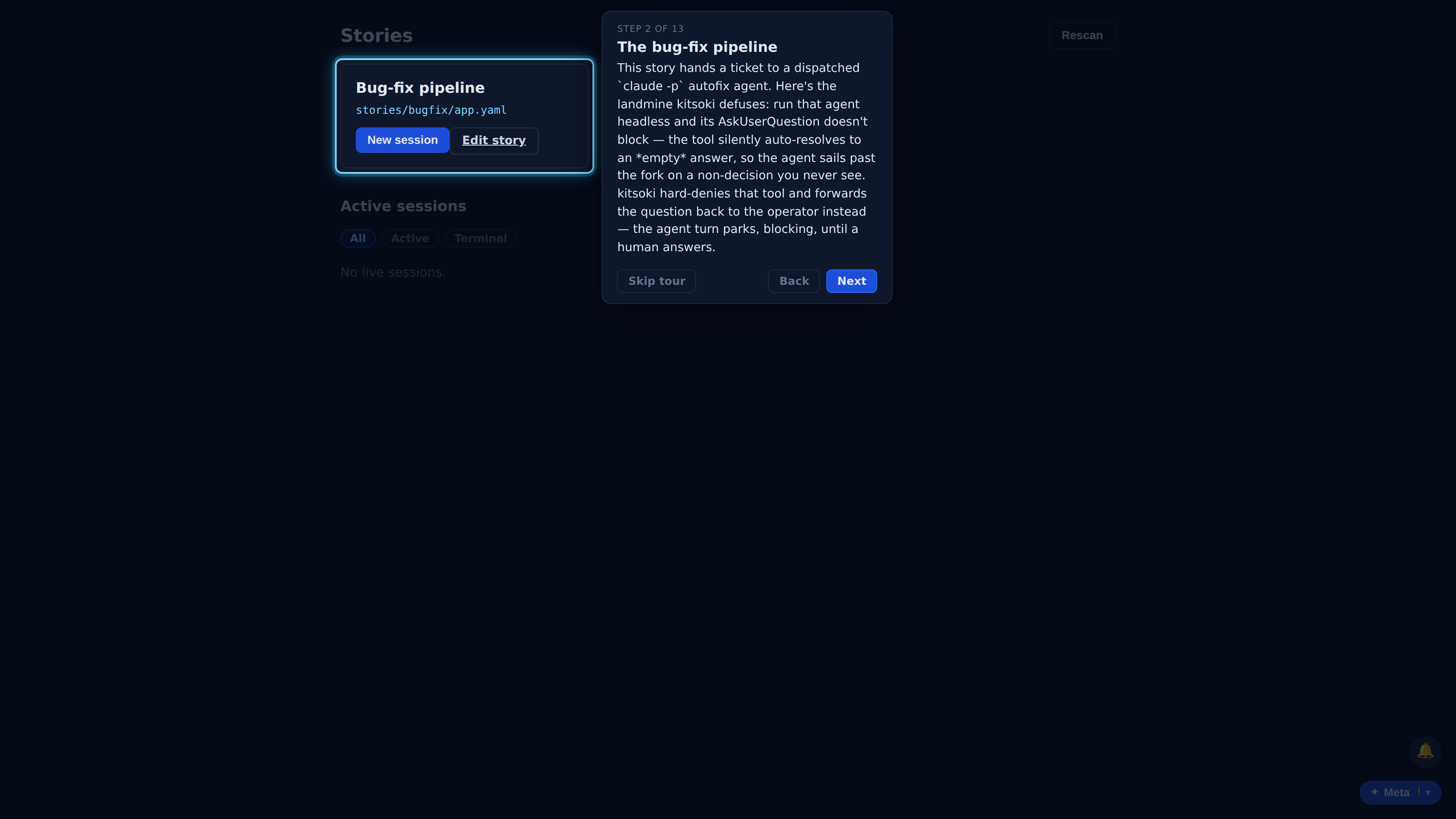 The bug-fix pipeline — screenshot