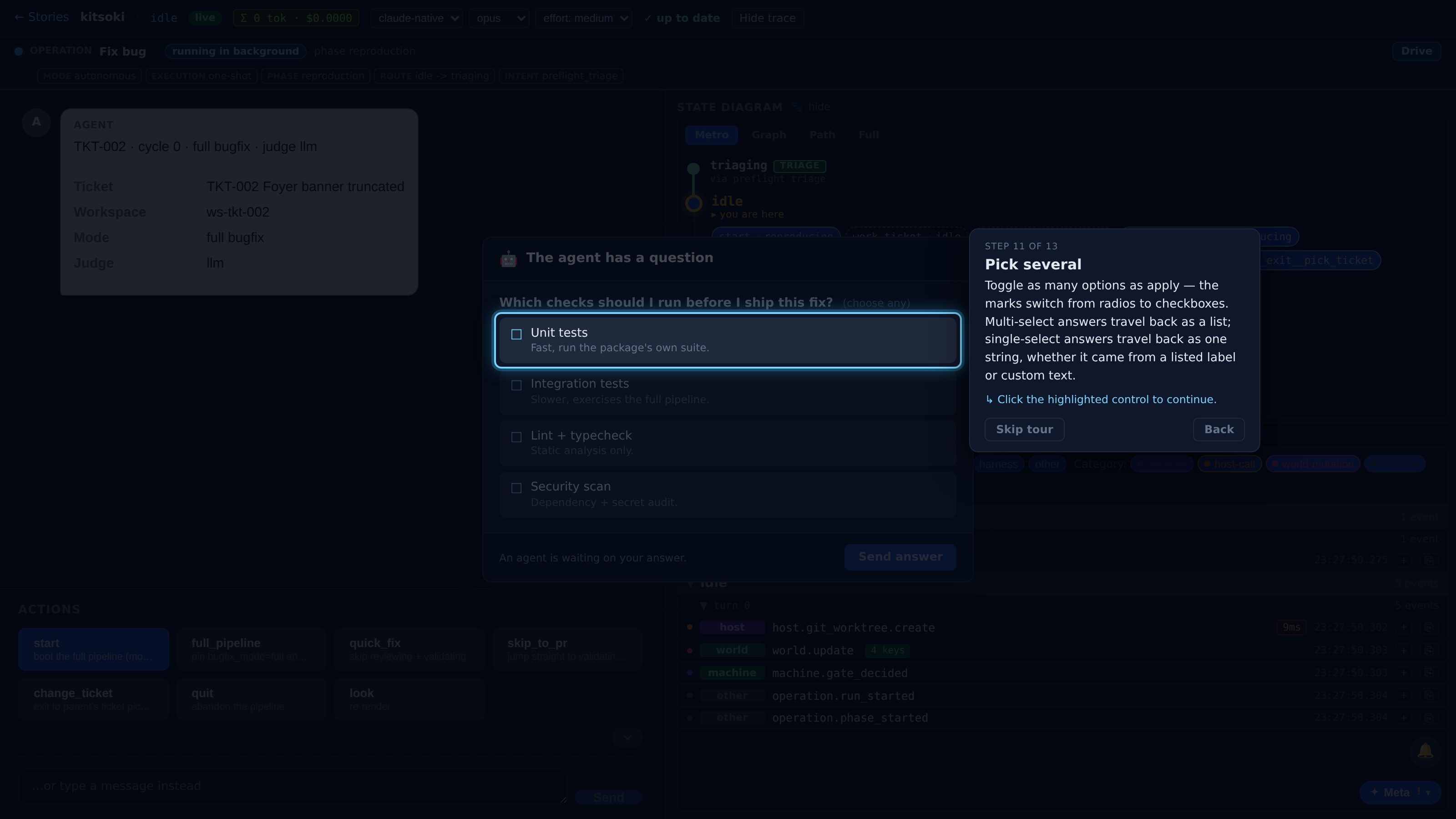 Pick several — screenshot