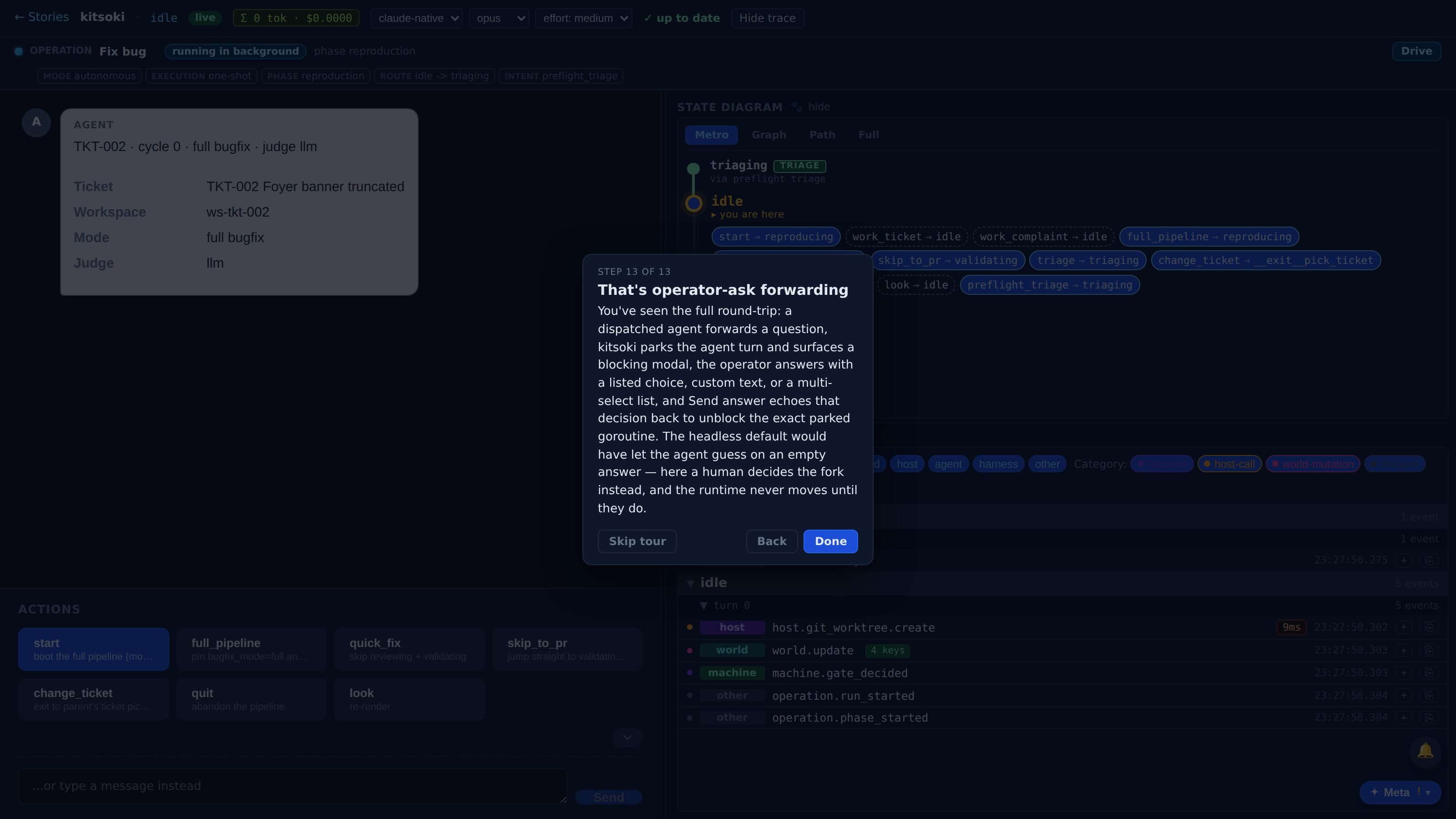 That's operator-ask forwarding — screenshot