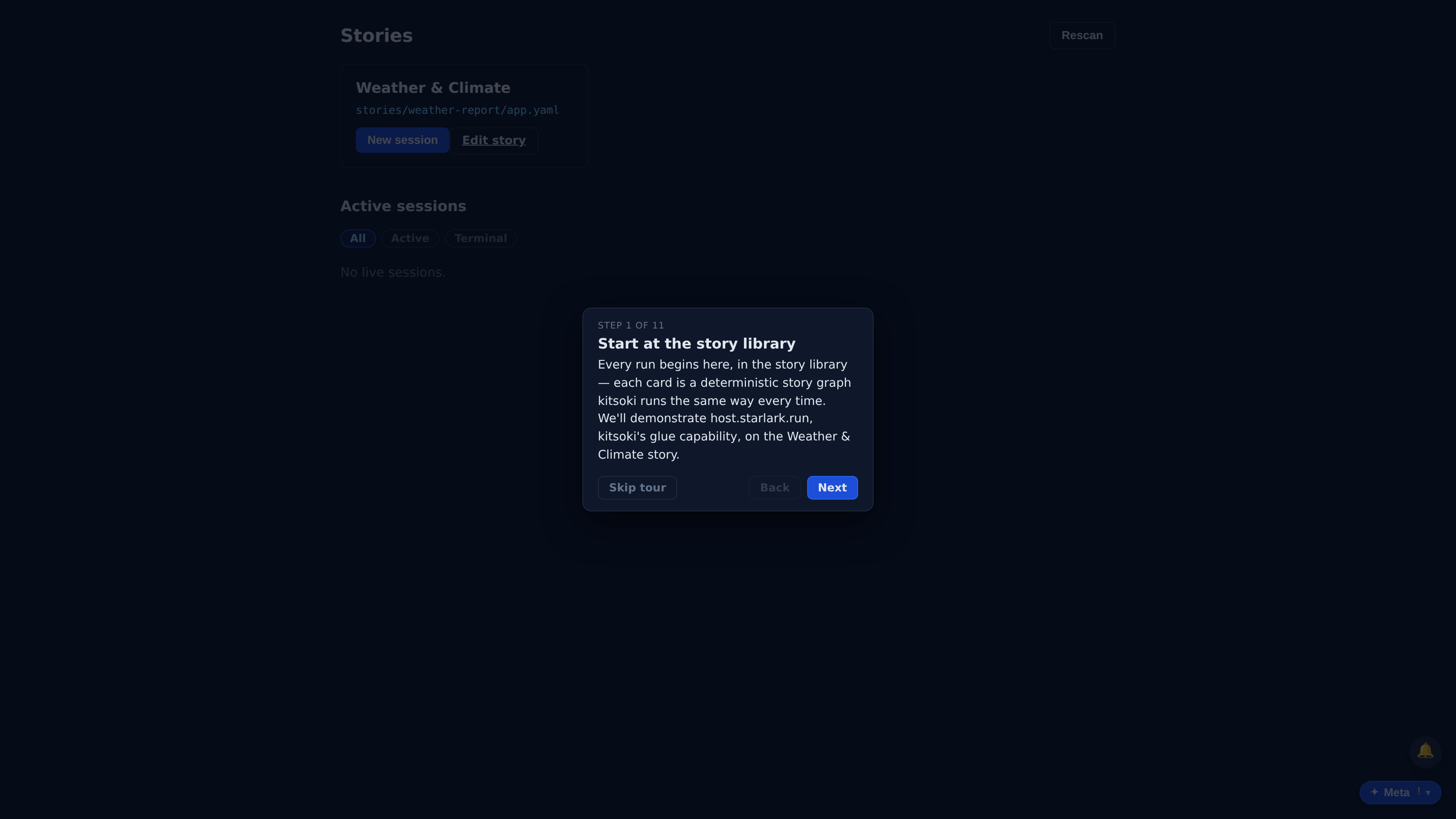 Weather & Climate (Starlark host) — demo poster