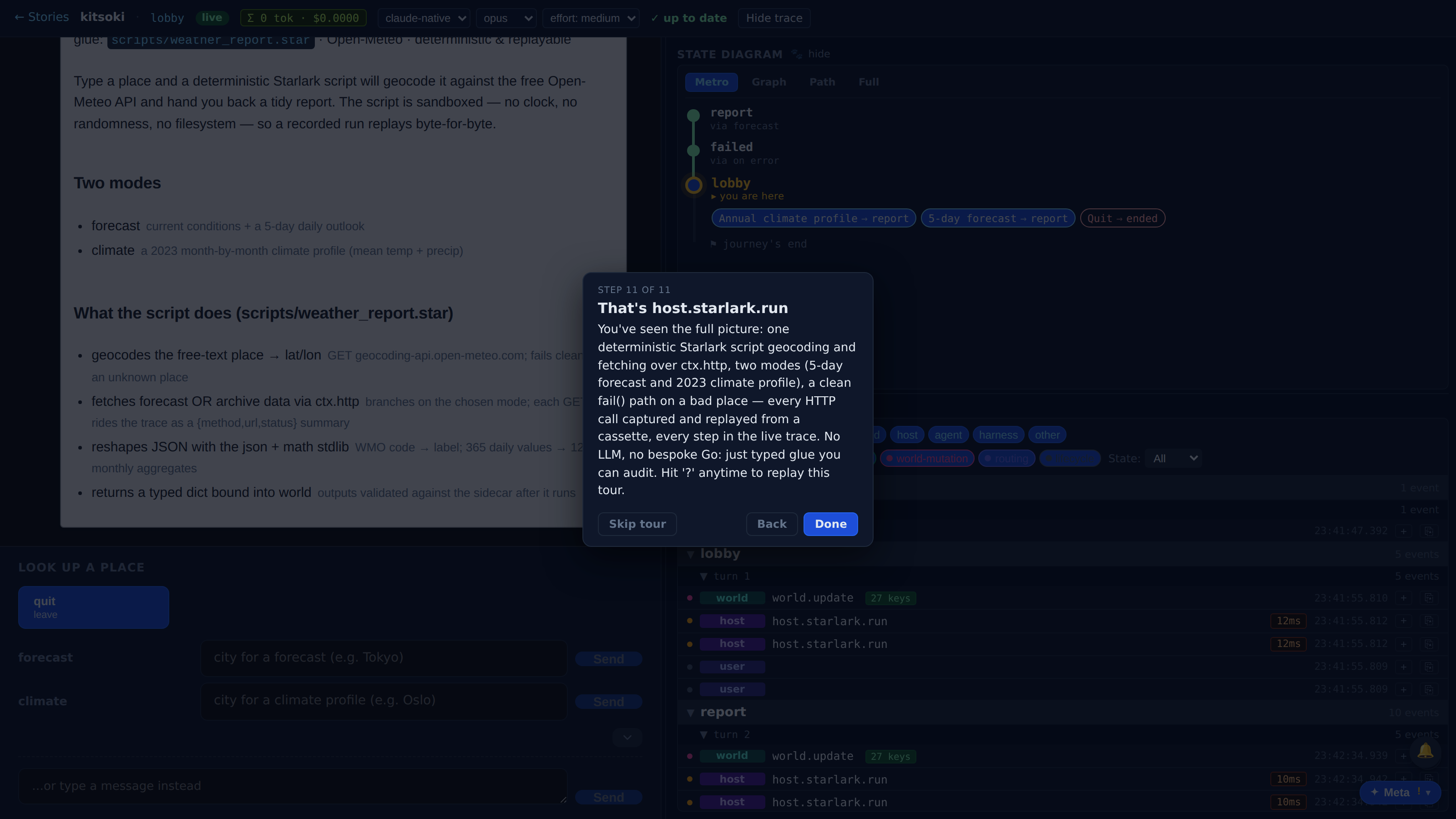 That's host.starlark.run — screenshot